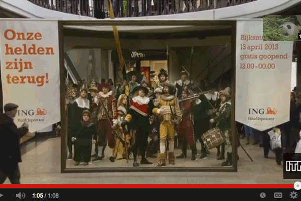Museum Promotes Re-Opening with Rembrandt Flashmob